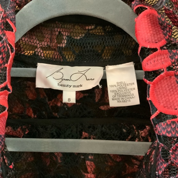 Byron Lars Red and Black Lace Jacket…size 8 - Picture 7 of 7